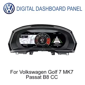 Volkswagen digitalna instrument tabla za Golf 7, Passat B8, CC, 12,3-inčni IPS LCD, prednji pogled