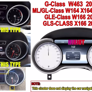 Mercedes ML GL digitalna instrument tabla 2012–2015 | 12,3″ CarPlay, Android Auto