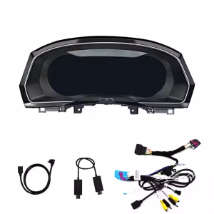 Accessories of Volkswagen Digital Instrument Cluster for Golf 7 Passat B8 CC including wiring harness and brackets