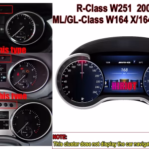 Mercedes ML GL digitalna instrument tabla 2012–2015 | 12,3″ CarPlay, Android Auto