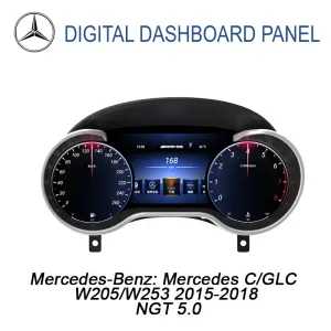 Mercedes C GLC digitalna instrument tabla W205/W253 2015–2018 | 12,3″ CarPlay