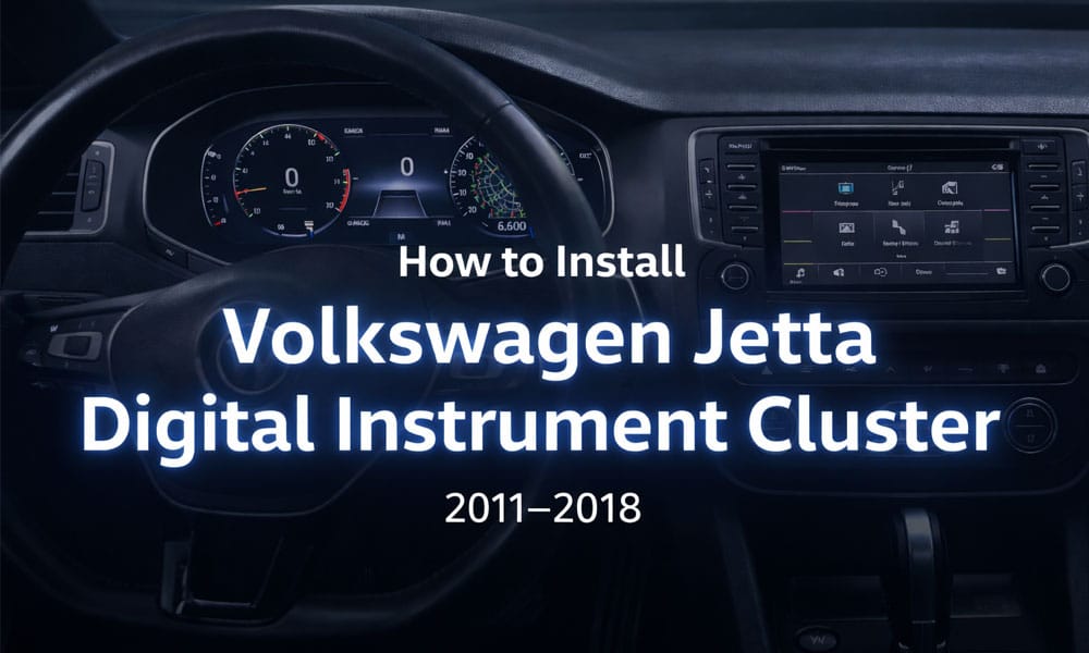 Kako instalirati digitalnu instrument tablu za Volkswagen Jettu