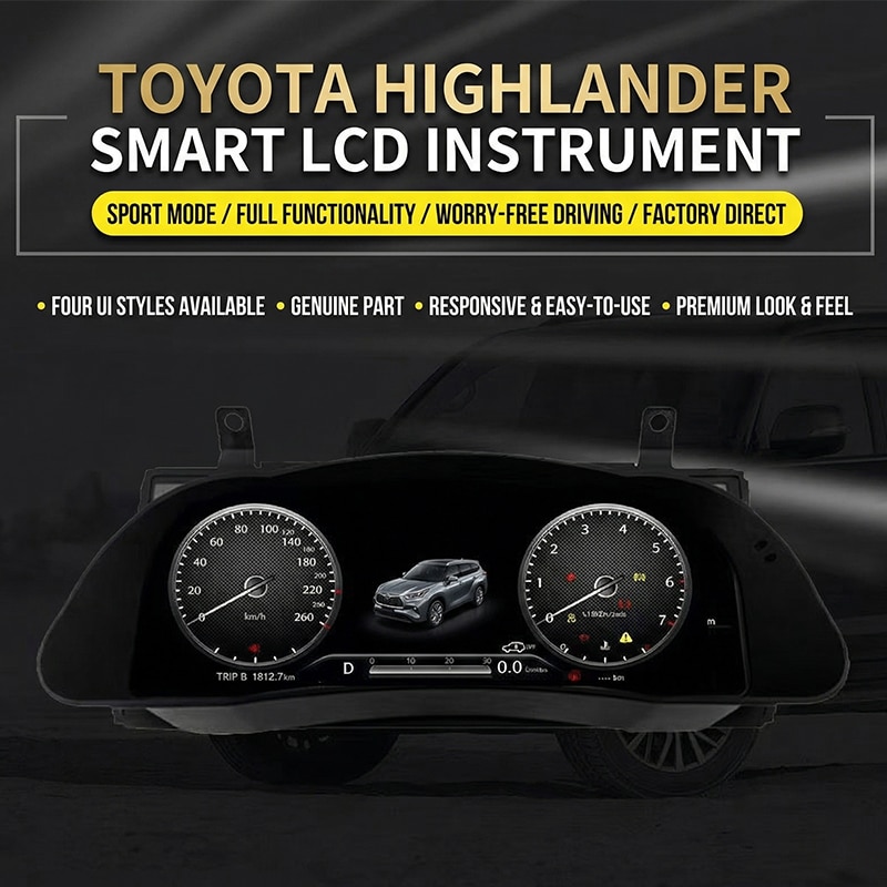 Toyota Highlander Digitalna nadogradnja instrument table 2015-2019