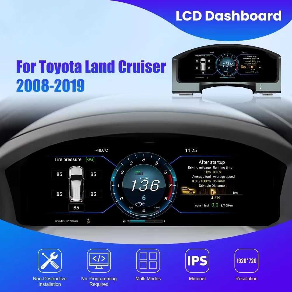 Digitalna instrument tabla za Toyotu Land Cruiser LC200 (2008-2021)