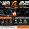Najbolja nadogradnja digitalnog instrument panela: OEM stil vs korišteni OEM Virtual Cockpit